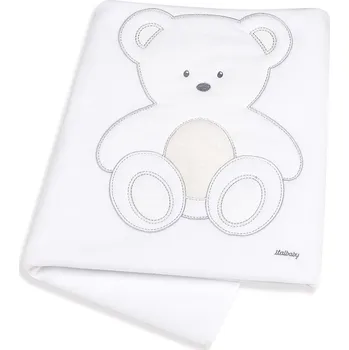 Dětská deka Italbaby fleecová deka do kočárku Peluche 65x80cm Barva: Šedá