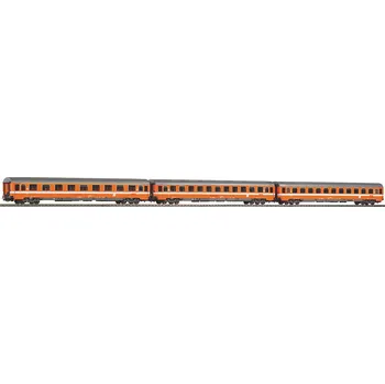 Modelová železnice PIKO 58224 H0 3ks Rychlíkový vůz Eurofima 1.tř. a 2.tř., FS, Ep.IV PI58224