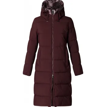 Dámský zimní kabát/dlouhá bunda - v nadměrné velikosti 4592 vínová 5XL