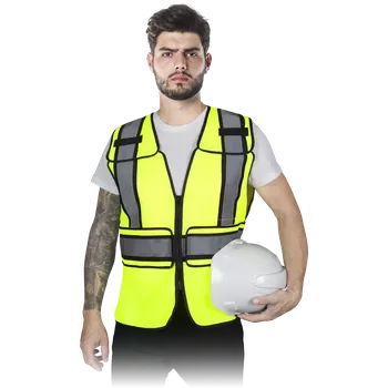 pracovní vesta Reis KOS FLEX HI-VIS výstražná vesta žlutá M-3XL