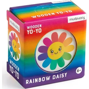 Hlavolam Mudpuppy Dřevěné jojo Duhová sedmikráska