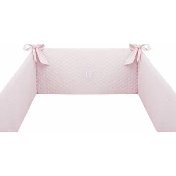 Příslušenství pro dětskou postel a kolébku Caramella Baby Pink mantinel do postýlky růžový