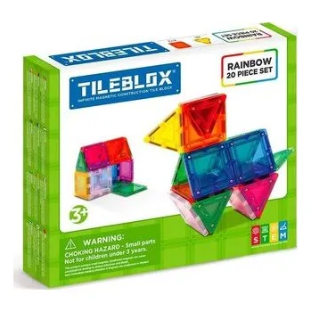 Stavebnice Geomag Tileblox zestaw tęczowy 20el