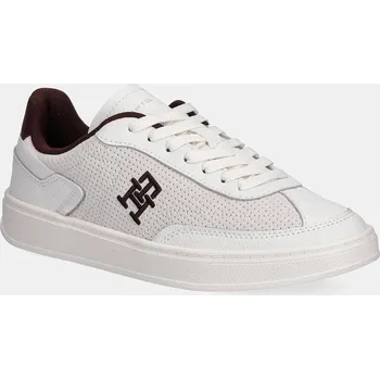 Dámské tenisky Kožené tenisky Tommy Hilfiger TH HERITAGE SNEAKER PERF FW0FW08380 béžová 01X, EUR 36