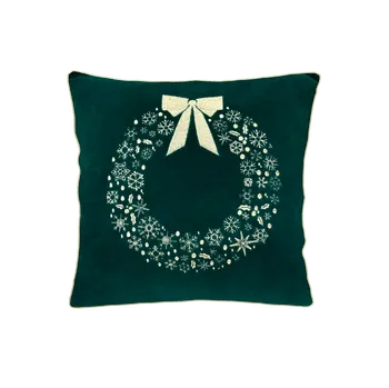 Polštář Caramella Vánoční polštář zelený
