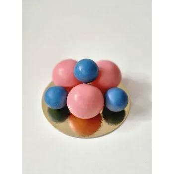 Čokoláda Čokoládová figurka Kolule modré a růžové 6ks