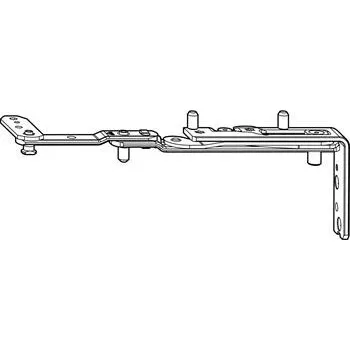 Stavebniny ROTO NT/NX falc raménko nůžek Designo hloubka falcu 30 mm 13V stříbrné levé