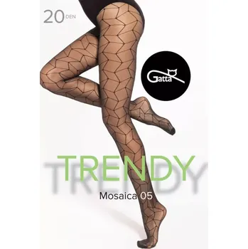 Dámské punčochy Gatta Mosaica 05 20 DEN barva:nero 2-S