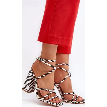 Dámské sandále Sandály na podpatku s nastavitelným páskem z ekokože, 36 i240_193939_2:36