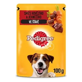 Krmivo pro psa Pedigree kapsa Adult hovězí/jehně ve šťávě 100g