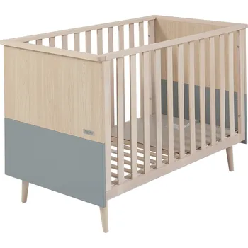 Dětská postýlka Micuna Nature dětská postýlka šedo přírodní