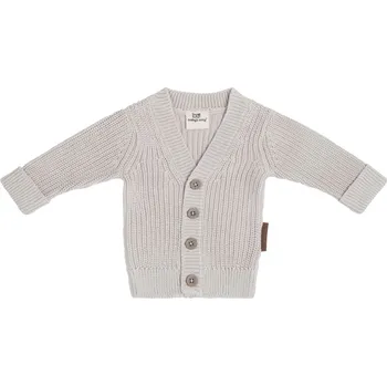 Dívčí svetr Baby's only dětský svetr na knoflíky Soul světle sivý Velikost: 12M