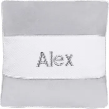 Polštář Caramella personalizovaný dekorační polštář šedý Velikost: 50x50 cm