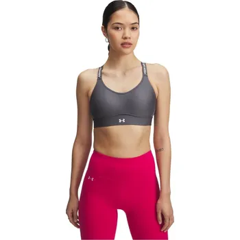 Kalhotky Under Armour Infinity Medium Impact Sports Bra Grey XL (A-C)