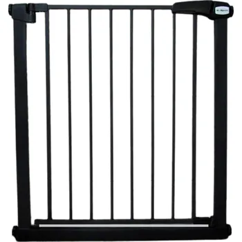 Dětská zábrana BEZPEČNOSTNÍ BRANKA S0 ČERNÁ na schody, dveře 79-83,5 cm rozpěrná ochranná