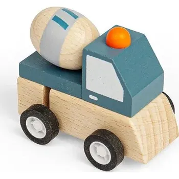 Hračka na písek Bigjigs Toys Natahovací stavební autíčko Míchačka