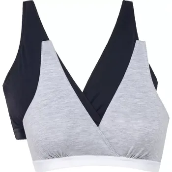 Podprsenka Mitex Lilly 2-pack barva: černá/šedá xs