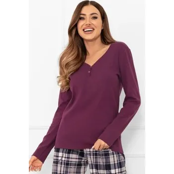 Dámské pyžamo Dámské pyžamo Italian Fashion Donatella - bavlna Fialová XL