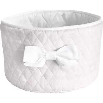 Úložný box Caramella Baby Pink kulatý odkládací box růžový