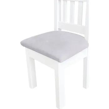 Jídelní židle Caramella čalouněná mini dětská židle šedá