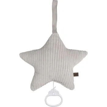 Vánoční ozdoba Baby's only hrací hvězdička Sense sivá