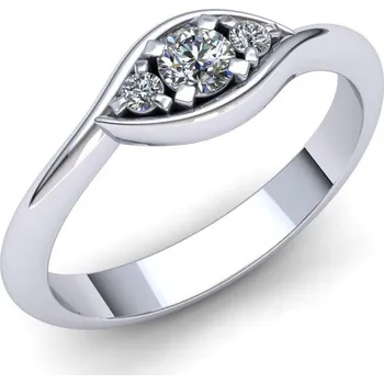 Prsten Prsten s brilianty P052 Materiál: Červené zlato 14kt, Velikost: 71