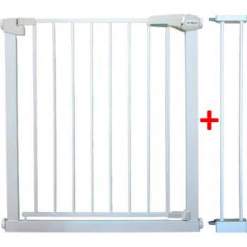 Dětská zábrana BRANKA ZABEZPEČUJÍCÍ S1 BÍLÁ na schody, dveře 79-94 cm tlaková ochranná