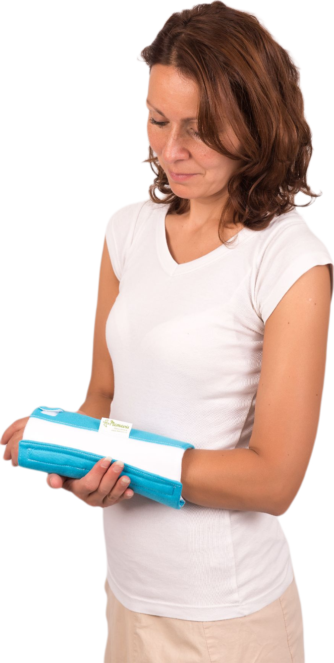 Priessnitzův zábal na karpály a zápěstí pro pravou ruku