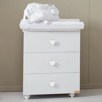 přebalovací pult a komoda Nanán přebalovací pult s bílými medvídky