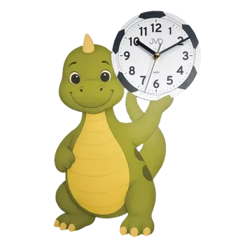 Hodiny JVD Dětské nástěnné netikající tiché hodiny JVD HJ111 - DINOSAURUS ( )