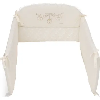 Příslušenství pro dětskou postel a kolébku Italbaby Romantic mantinel do postýlky Barva: Slonová kost