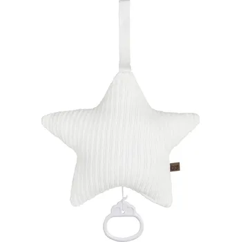 Vánoční ozdoba Baby's only hrací hvězdička Sense bílá