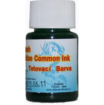 Odstranitelné tetování Golden Phoenix - Airbrush barva pro dočasné tetování - emerald 40 ml