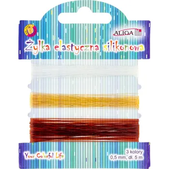 Vlasec elastický 0,5 mm 3 barvy mix 590103