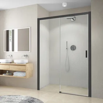 Roth CI D2R Sprchové dveře do niky 140 cm, posuvné, pravé, Černý elox/Transparentní, CI D2R 140200 NPE