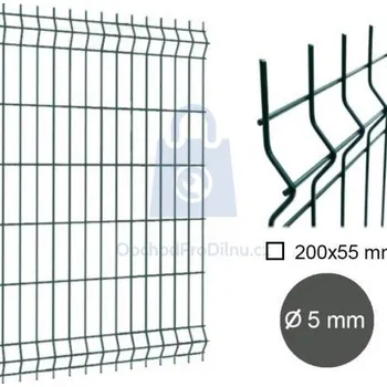 Plot Dílec plotový PLUTO, 3D, drát 5 mm, antracit 830 x 2500 antracit, balení 1 ks