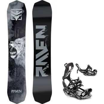 Snowboard Snowboard komplet Raven Lion + vázání Fastec FT360 black Velikost: 152 cm, Velikost vázání: S