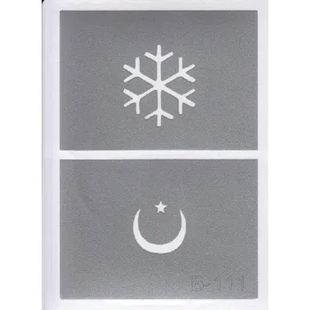 Odstranitelné tetování Šablona pro třpytivé tetování B111