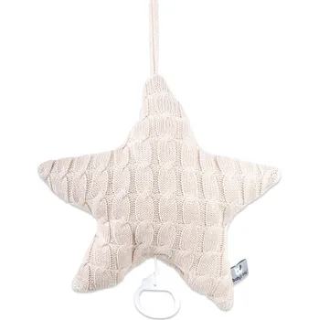 Vánoční ozdoba Baby's only hrací hvězdička Cable béžová