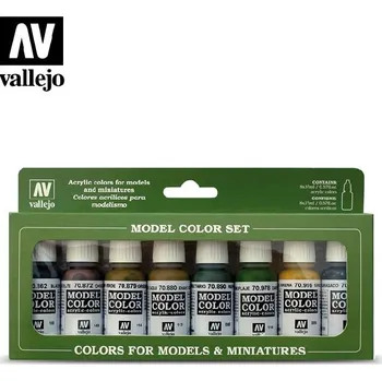 Modelářská barva Vallejo - Model Color Set 70108 Panzer Colors 8x17 ml.