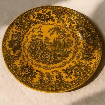 Sada nádobí Brandani Sakura, talíř 27 cm, žlutý