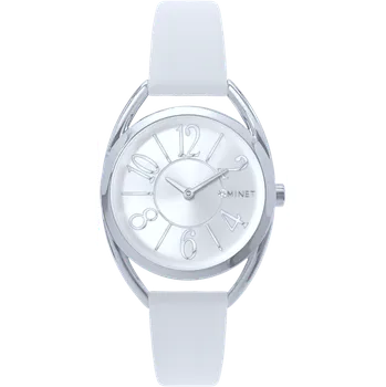 MINET Stříbrné dámské hodinky s čísly ICON SILVER MWL5231