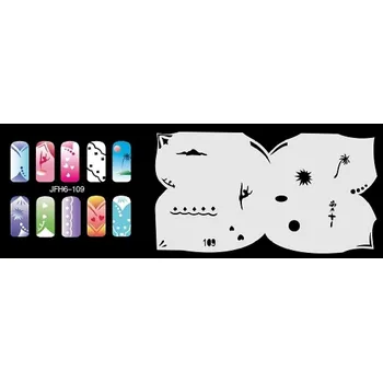 Šablona na nehty (airbrush nail art) JFH06-109