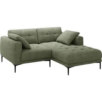 Pohovka Micadoni Olivově zelená čalouněná rohová pohovka Bemy 205 cm, pravá