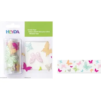 Okenní páska 7,6cm x 2m folie, motýlci