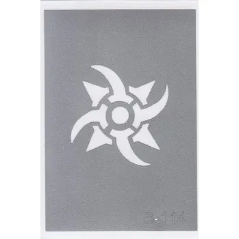 Odstranitelné tetování Šablona pro třpytivé tetování B114