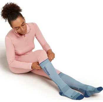 Dámské ponožky Dámské merino lyžařské ponožky ICEBREAKER Wmns Ski+ Light OTC, Hydro/Atlantis/Ether velikost: 38-40 (M)