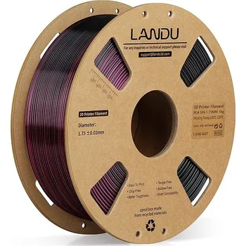 Příslušenství k 3D tiskárně Landu PLA Silk Dual Color Black-red 1kg