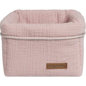 Úložný box Baby's only bavlněný odkládací košík Breeze staro růžový