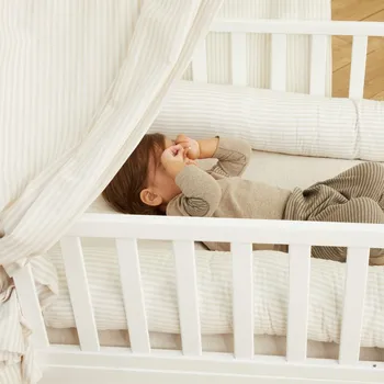 Vánoční ozdoba Nanán Montessori sada dřevěných bočnic bílá